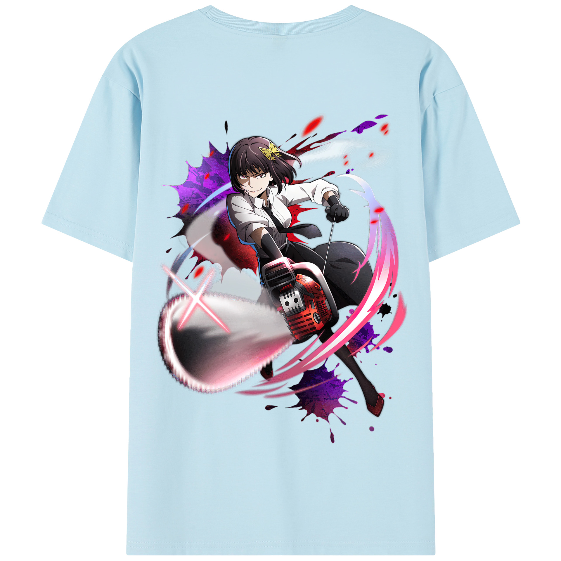 （画像用） 文豪ストレイドッグス Bungo Stray Dogs 綿100％半袖Tシャツ（背面プリント）